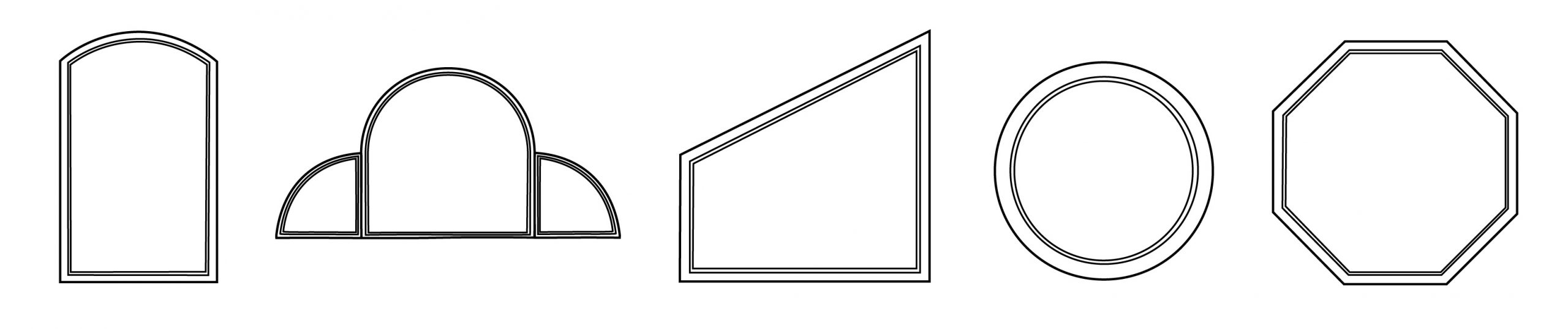 shape windows line art