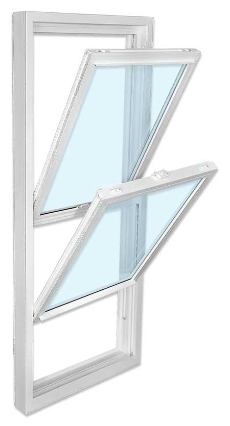 Double hung frame tilt