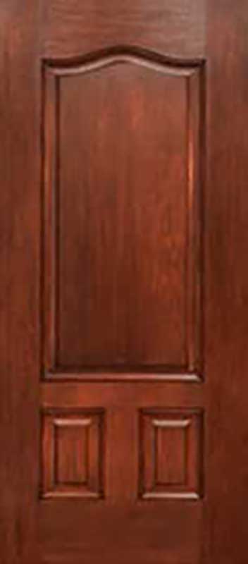 single brown fibreglass door