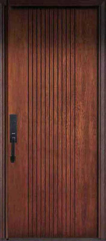 brown fibreglass single door