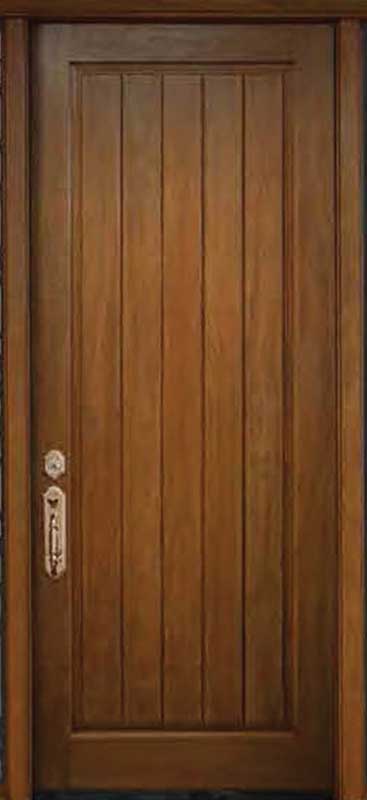 wood panel fibreglass single door