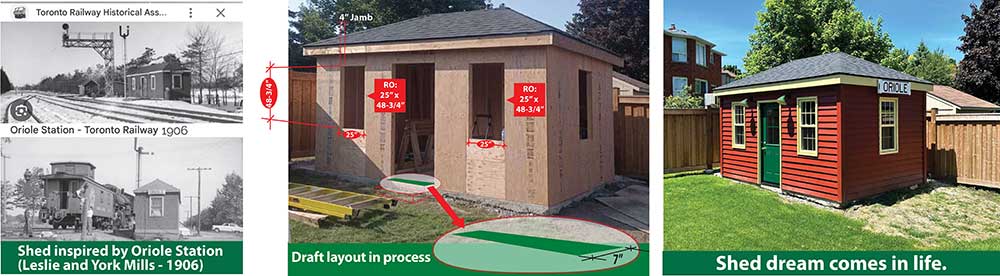 Shed with single sliders widows