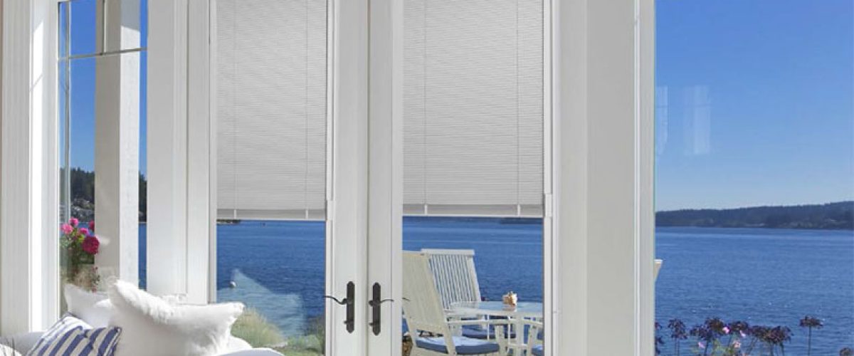 double doors with internal-blind-between-glass in the family room